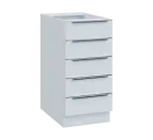 SIS - 4Z52 spodní skříňka, 5-zásuvková, 870x400x600, bílá